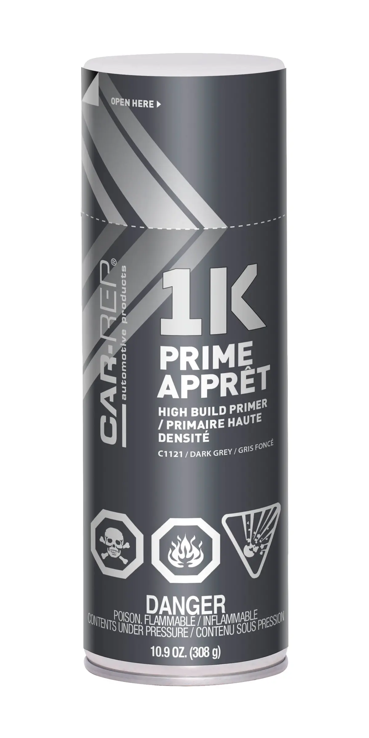 Car-Rep Spraypaint 1K High Build Primer Dark Grey 339Gr 1