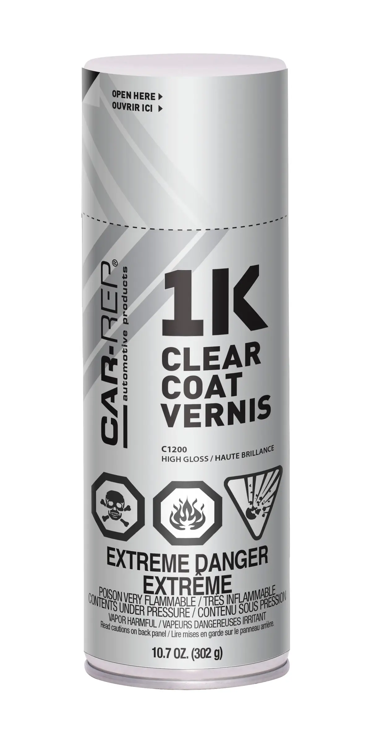 Car-Rep 1K Acrylic Clear Coat High Gloss 400Ml 1