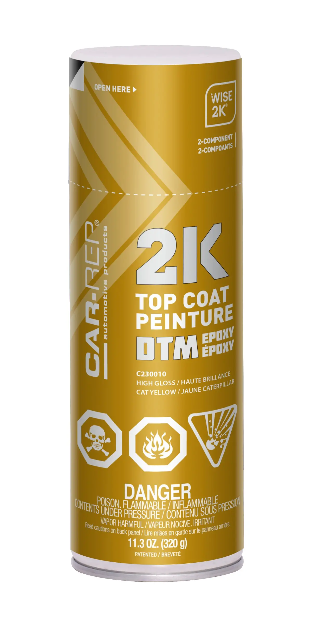 Car-Rep 2K Epoxy Dts Cat Yellow 400Ml 1