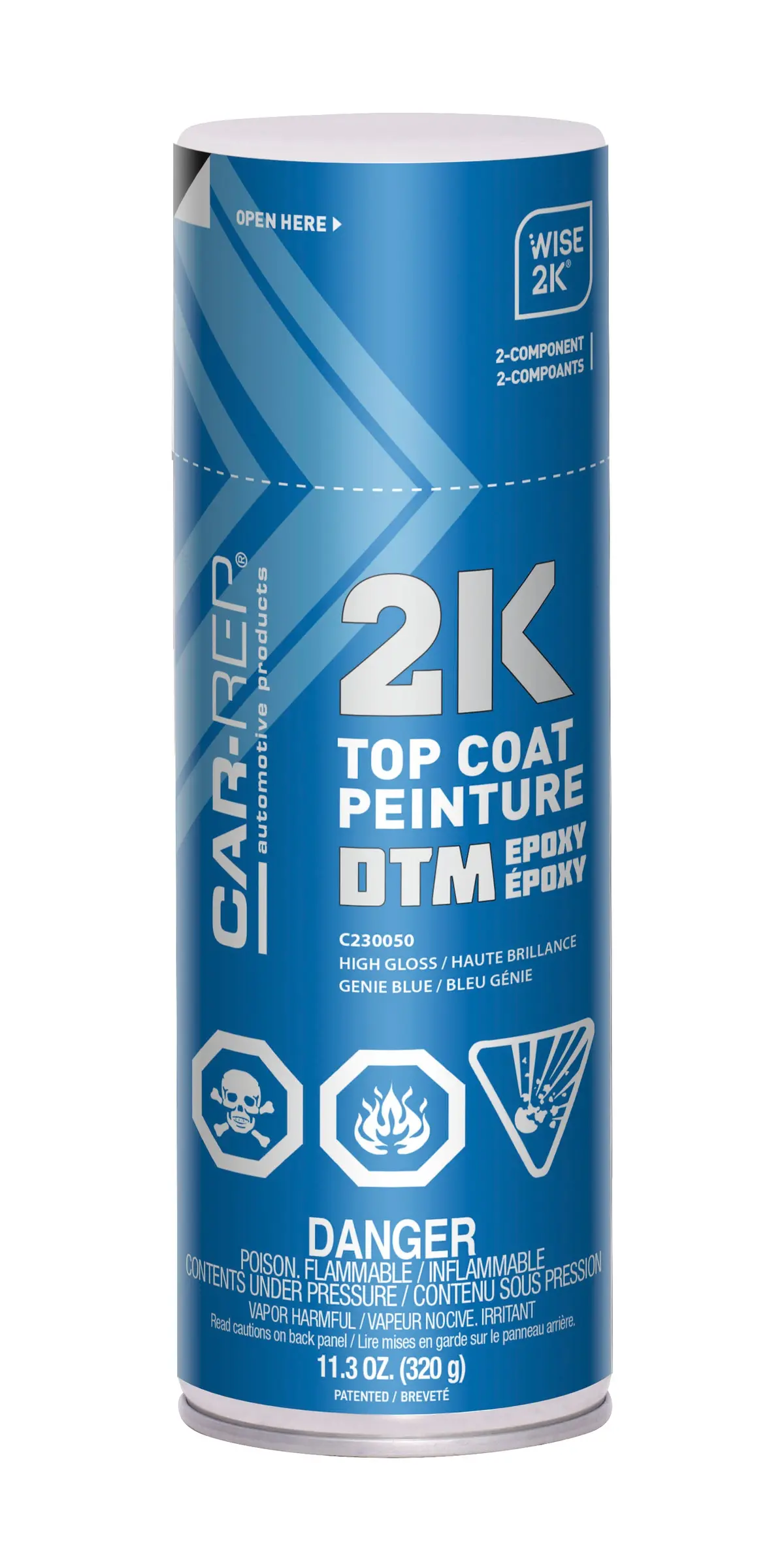 Car-Rep 2K Epoxy Dts Genie Blue 400Ml 1