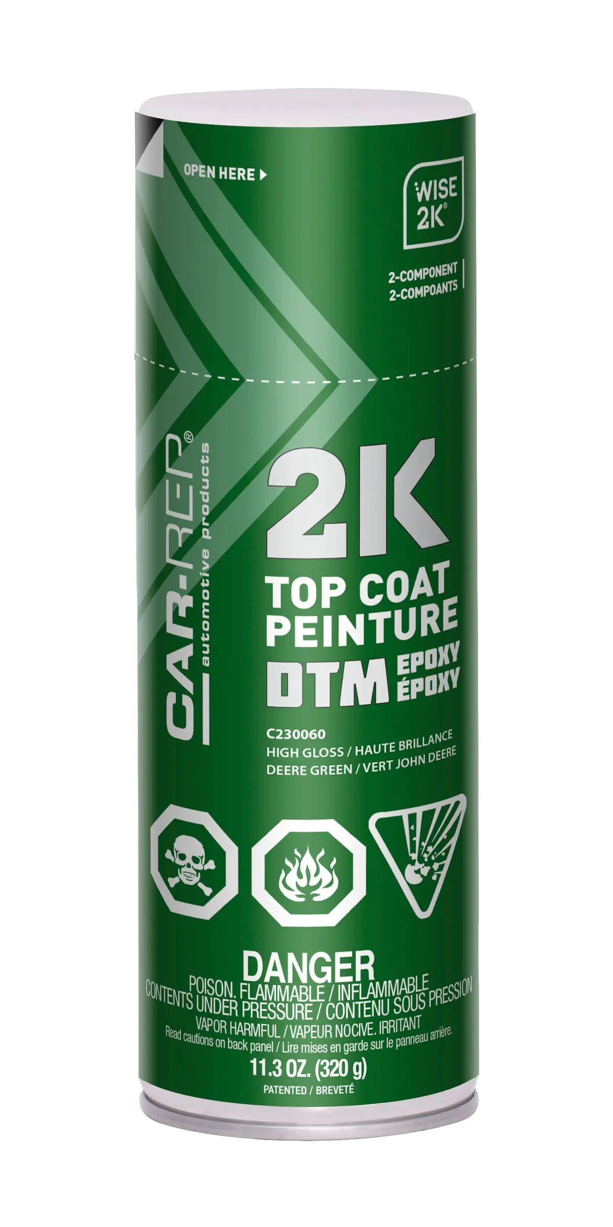 Car-Rep 2K Epoxy Dts  J.Deere Green 400Ml 1