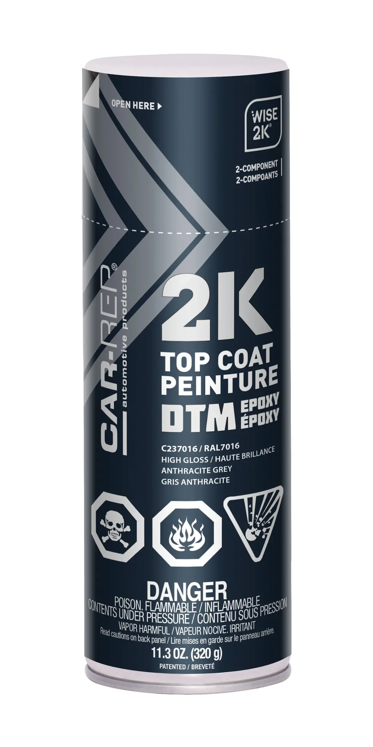 Car-Rep 2K Epoxy Dts Anthracite Grey  Ral7016 400Ml 1