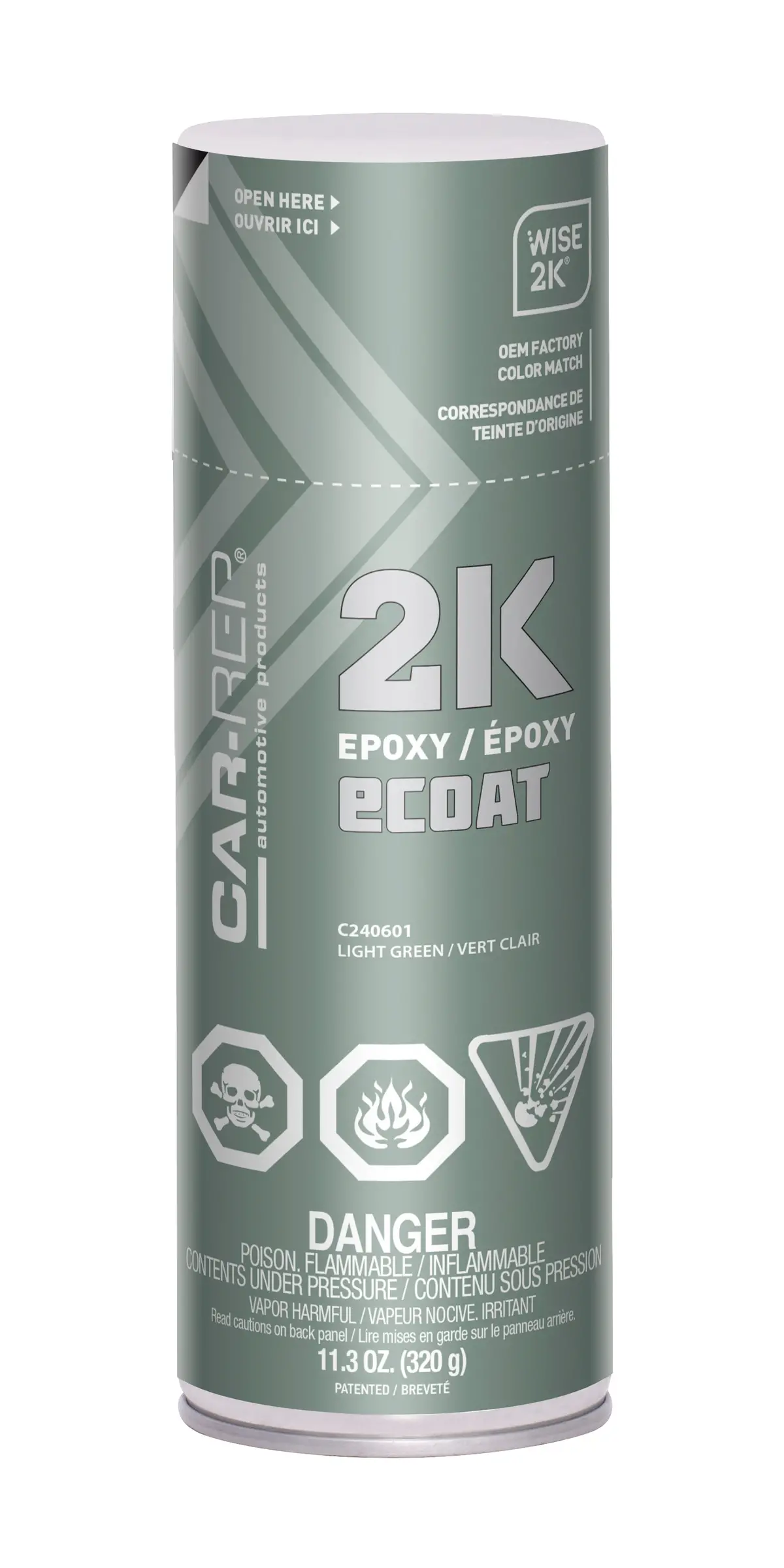 Car-Rep 2K Epoxy Ecoat Dtm Light Green 400Ml 1