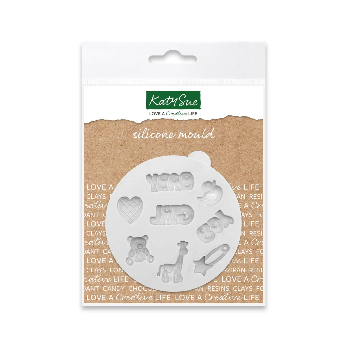 Miniature Baby Words And Extras Silicone Mould 1