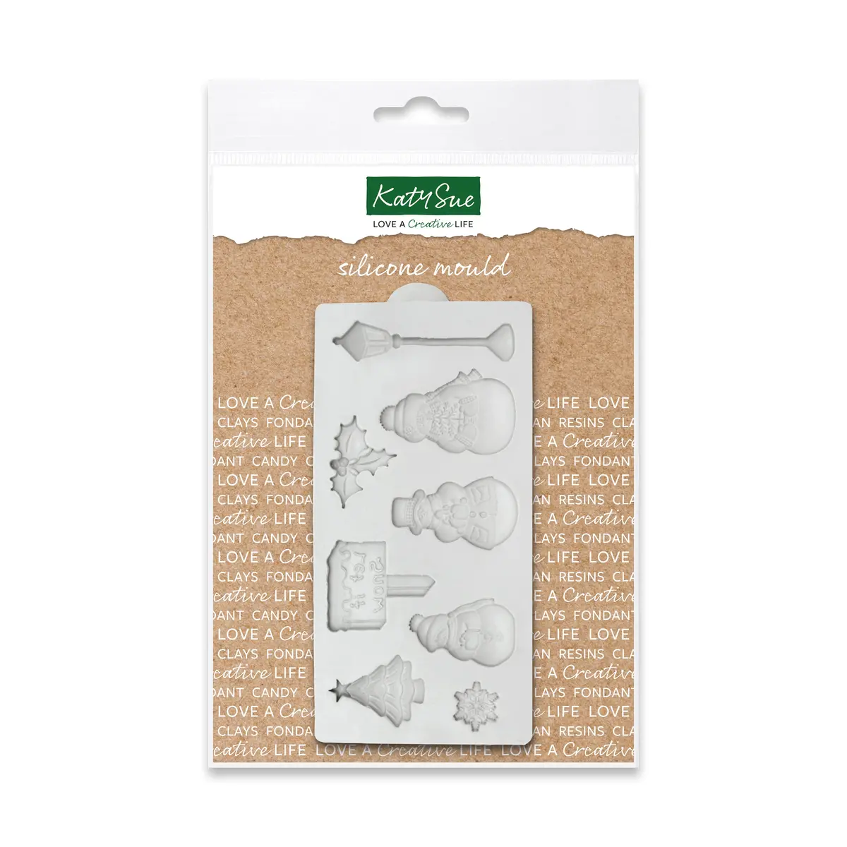 Miniature Let It Snow Silicone Mould 1