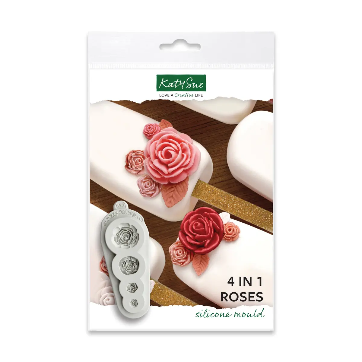 4 In 1 Roses Silicone Mould 1
