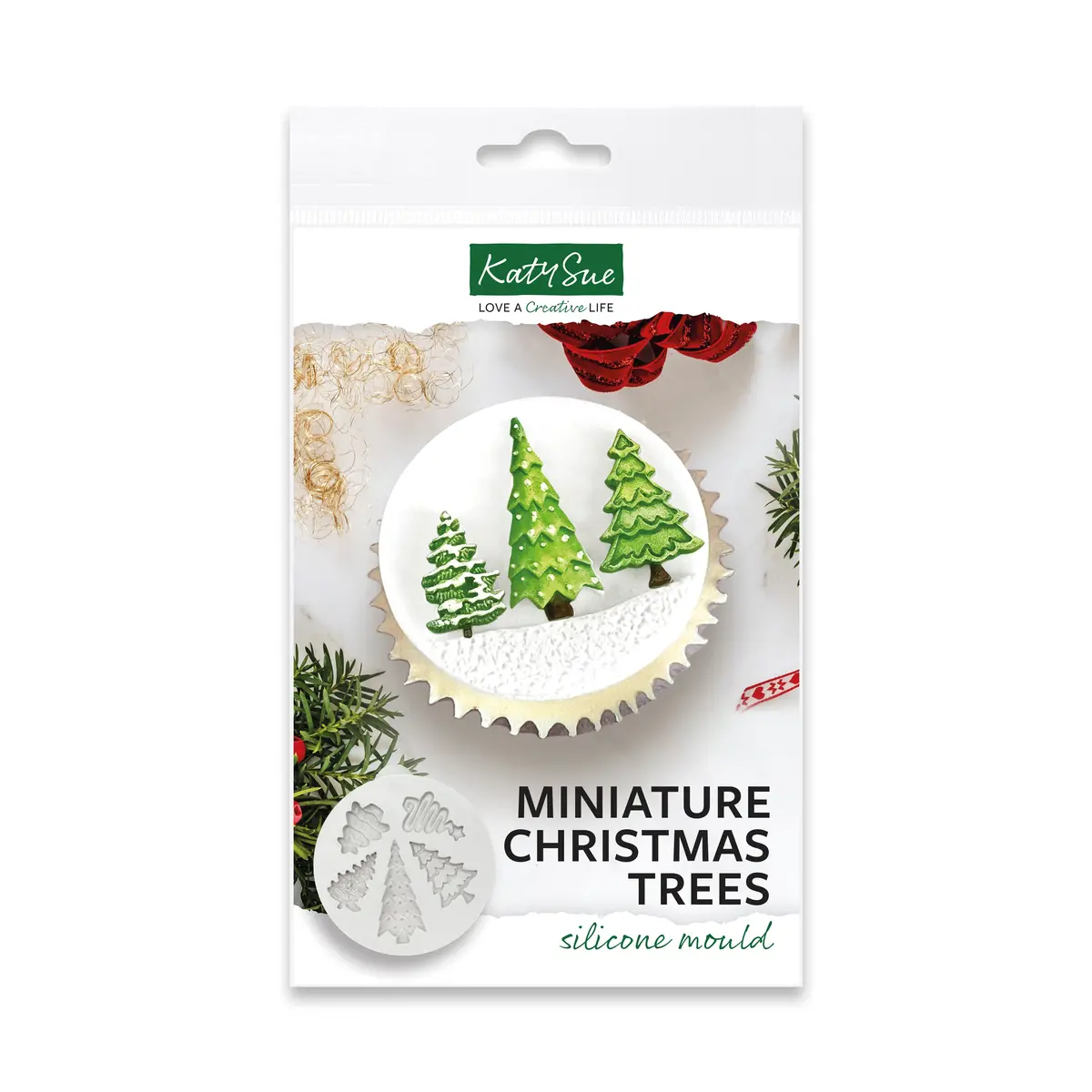 Miniature Christmas Trees Silicone Mould 1
