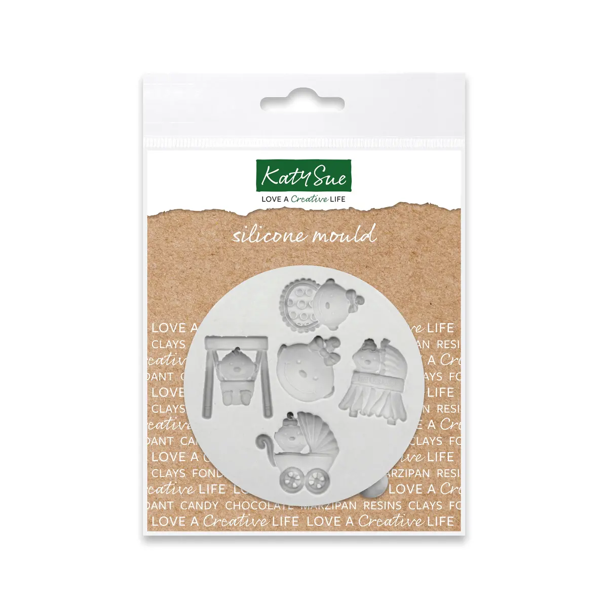 Miniature Baby Girl Silicone Mould 1