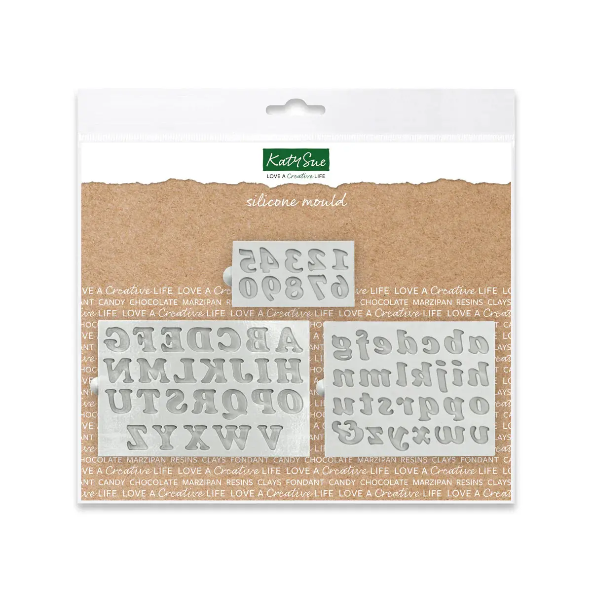 Basic Italics Alphabet And Numbers Silicone Mould Set Of 3 1