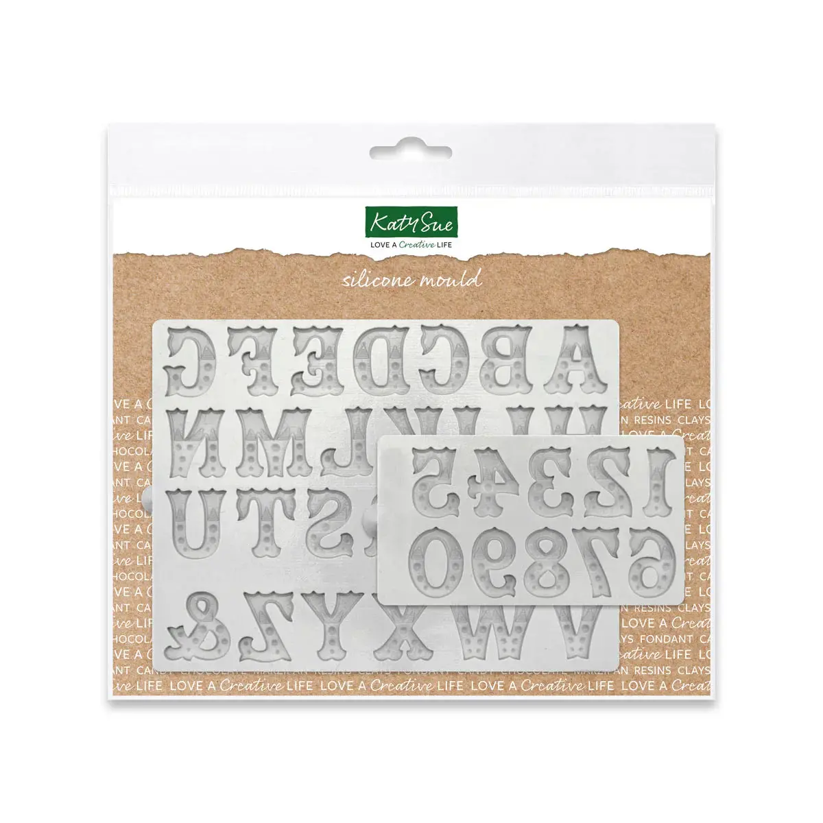 Zebrawood Font Alphabet And Numbers Silicone Mould Set Of 2 1
