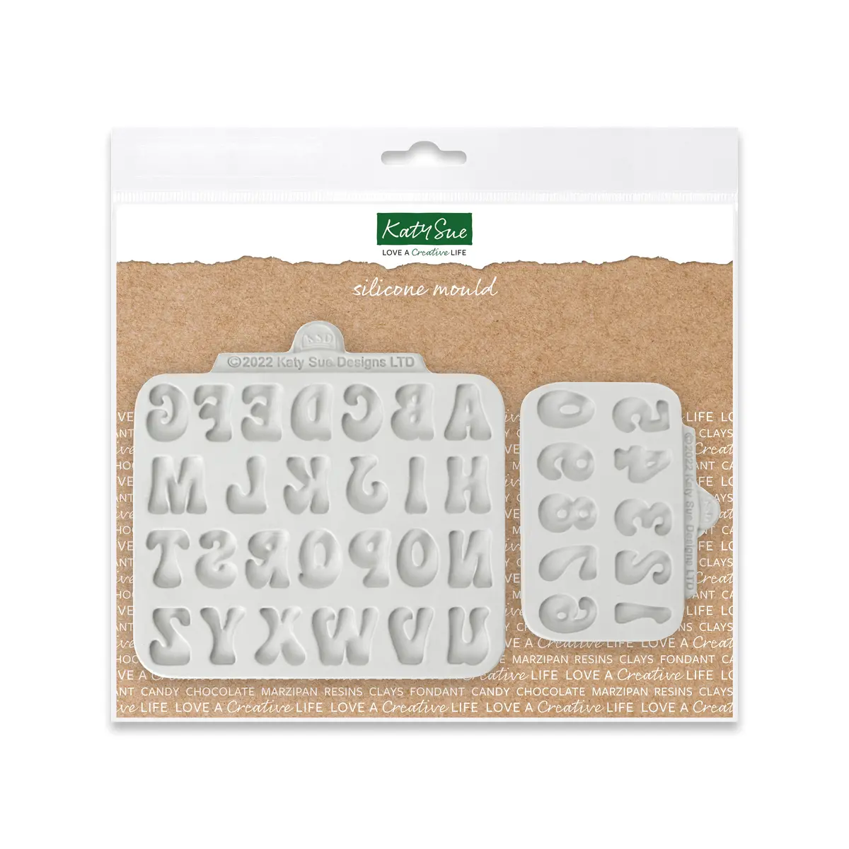 Fun Font Alphabet And Numbers Silicone Mould Set Of 2 1