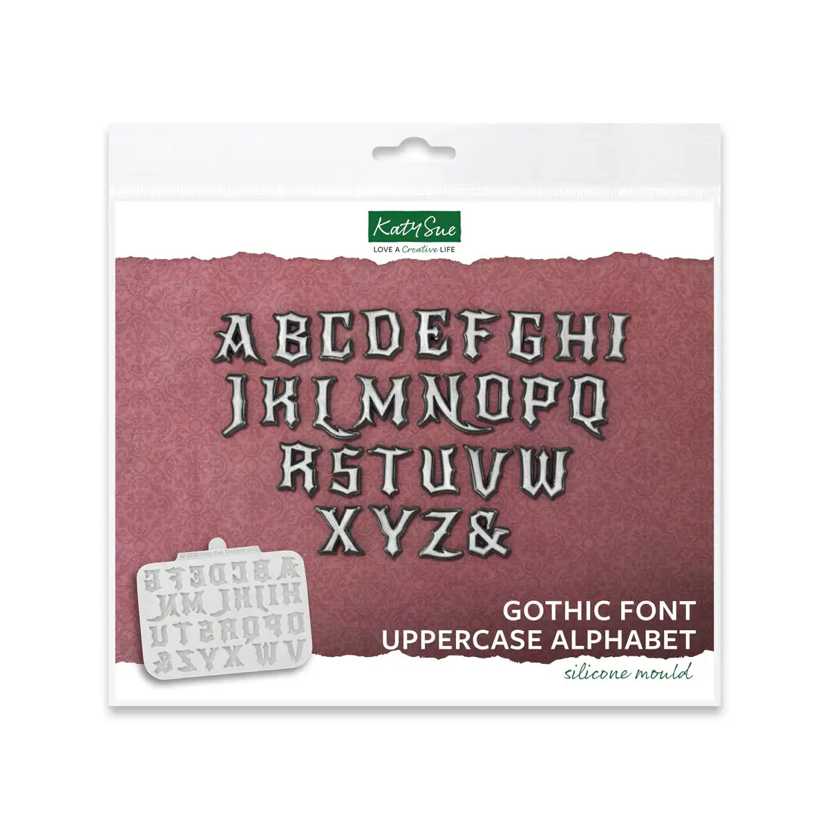 Gothic Font Uppercase Alphabet Silicone Mould 1