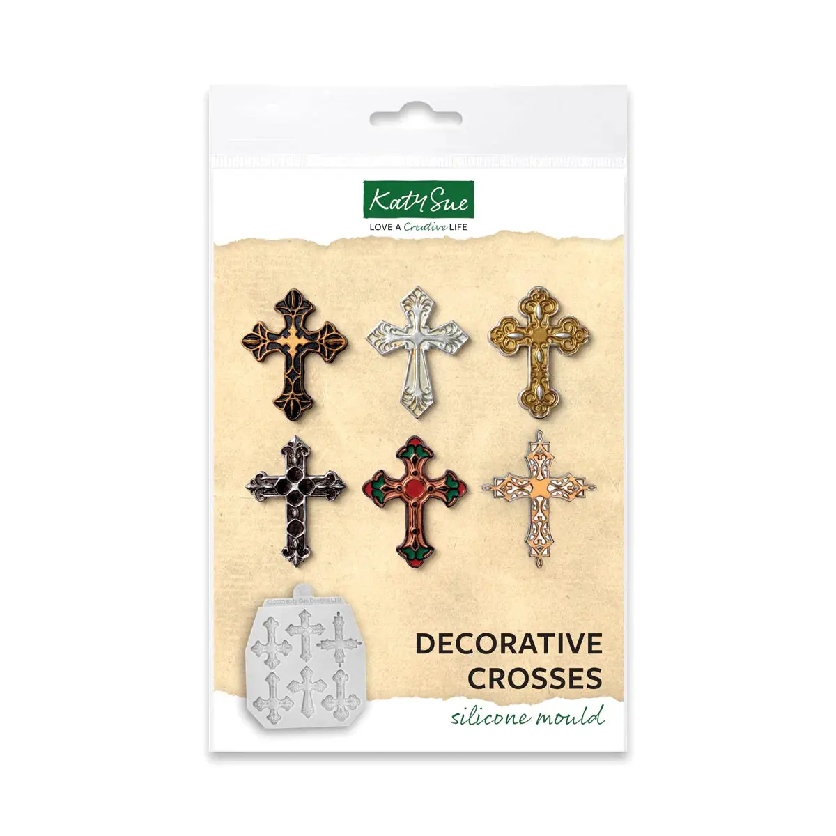 Decorative Crosses Silicone Mould 1