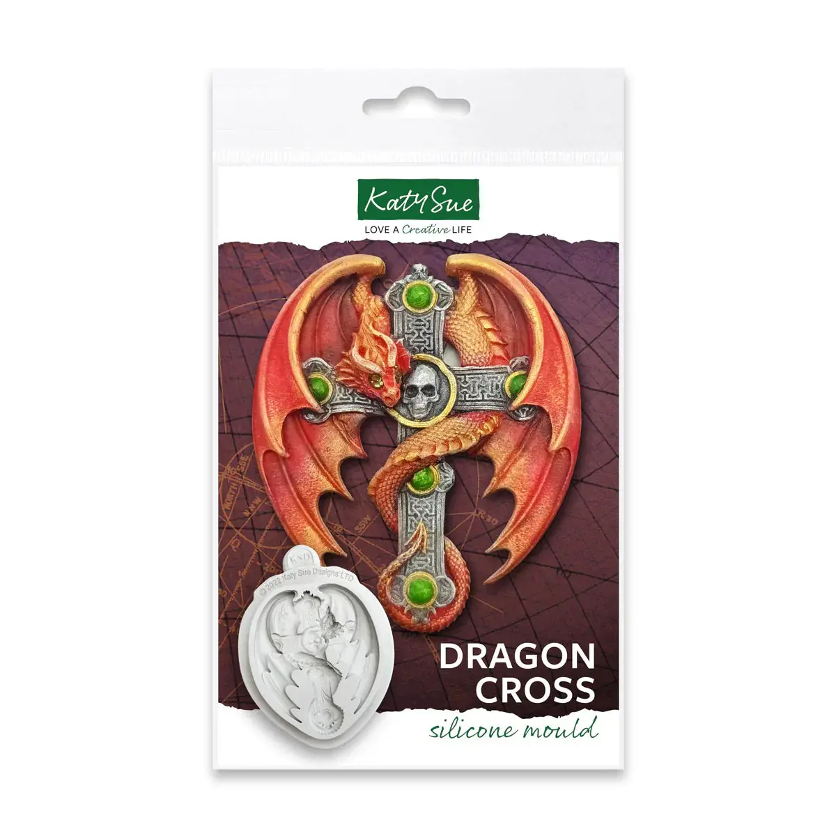 Dragon Cross Silicone Mould 1