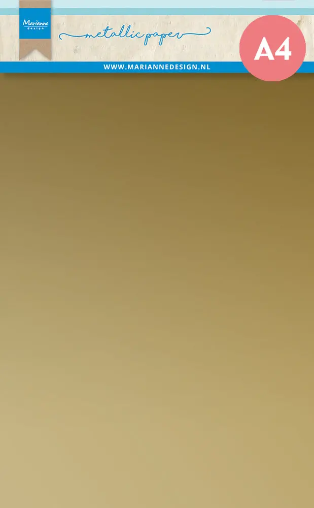 Marianne Design Metallic Paper - A4 - Gold 1