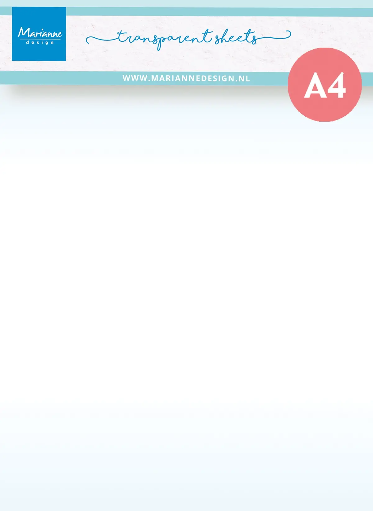 Marianne Design Transparent Sheets 1