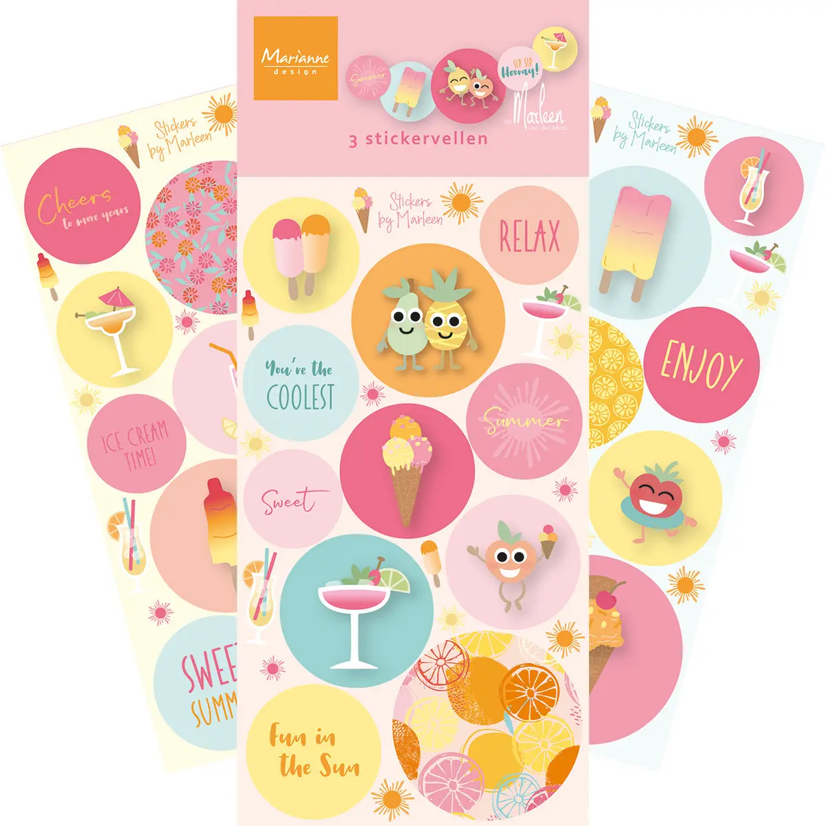 Marianne Design Stickers - Fresh Lemonade By Marleen 1
