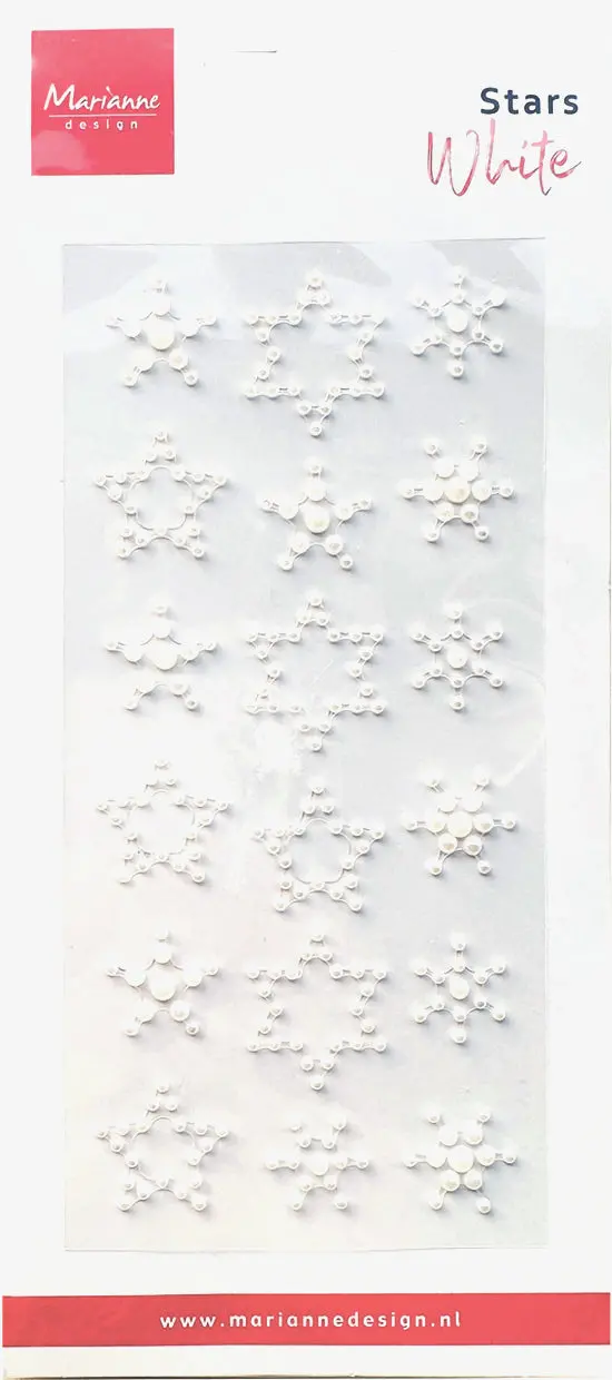 Marianne Design Stars - Pearls White 1