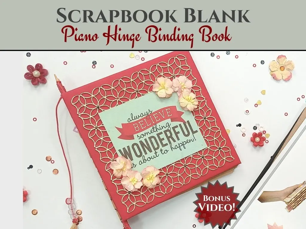 Craftreat Scrapbook Blanks - Piano Hinge Book - Kraft Color 1