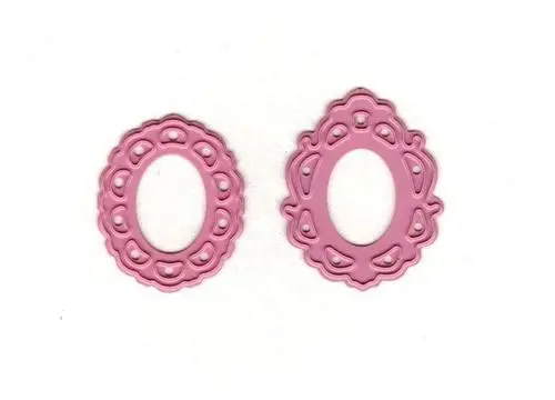 Cameo Dies - Two Vintage Oval Frames 1