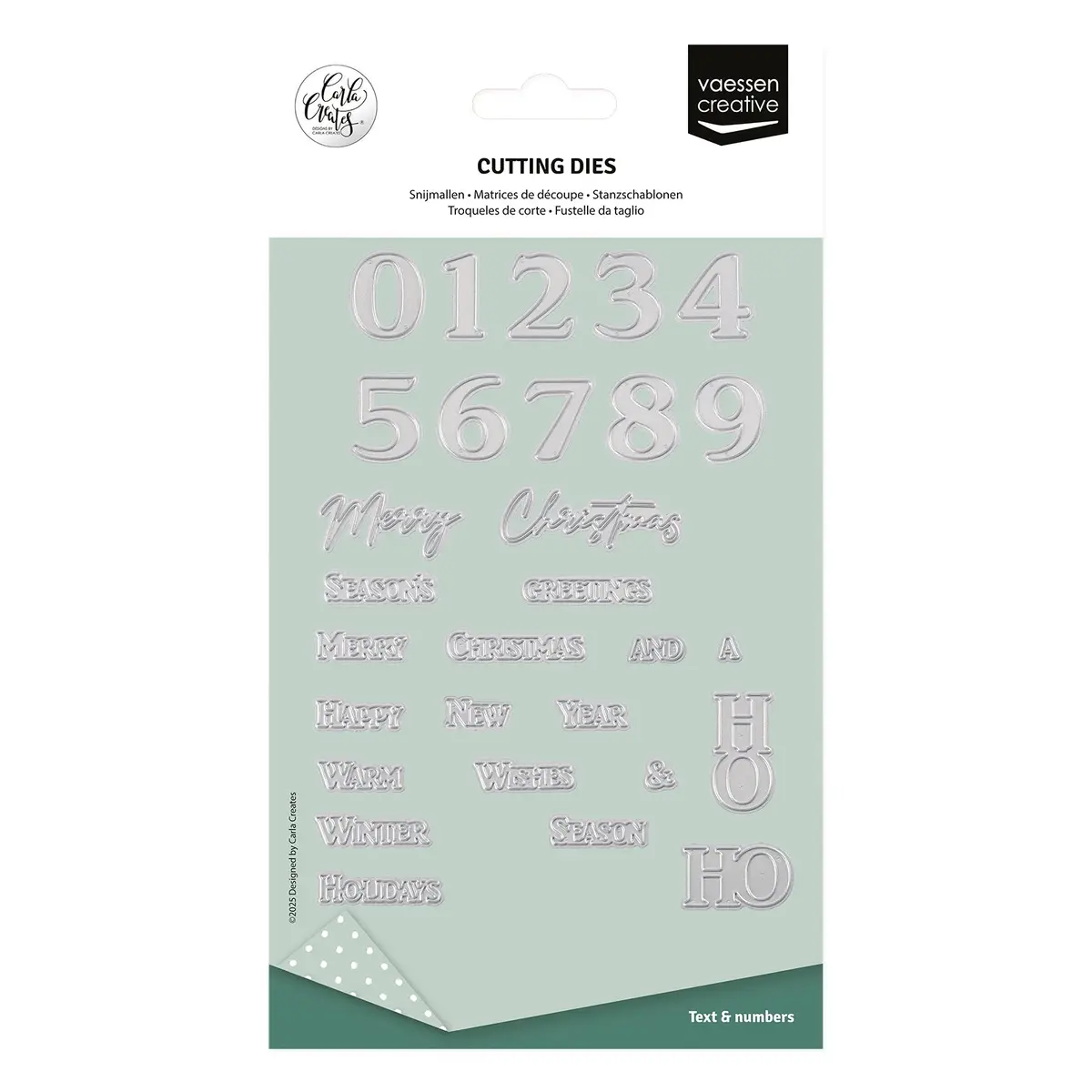 Vaessen Creative • Cutting Dies Numbers & Christmas Wishes 29Pcs 1