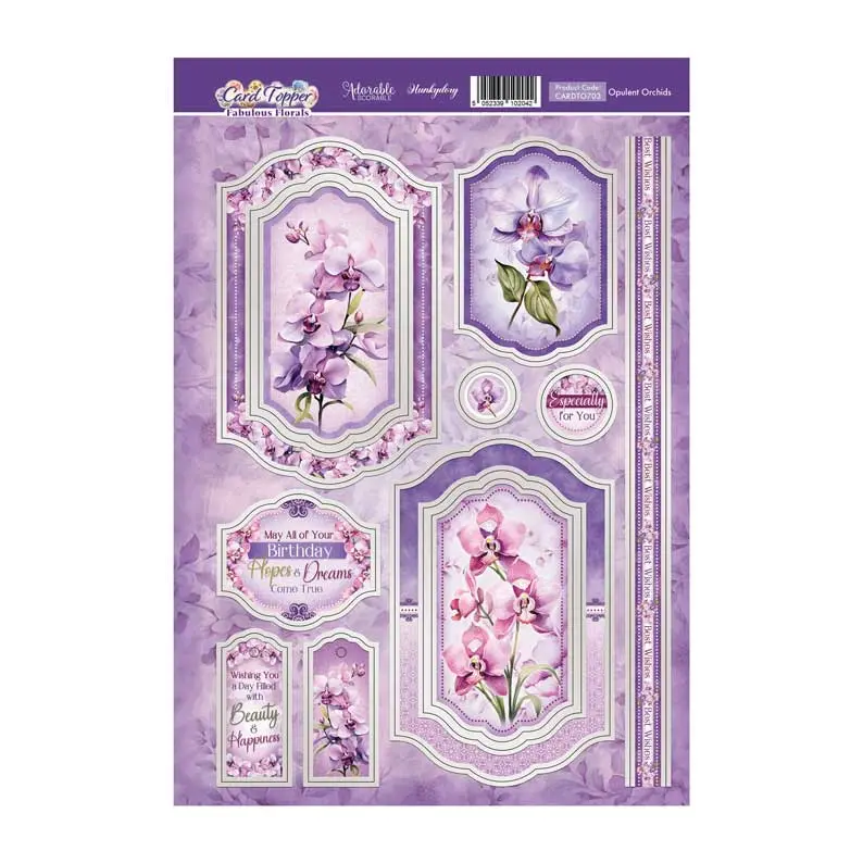 Opulent Orchids Card Topper Sheet 1