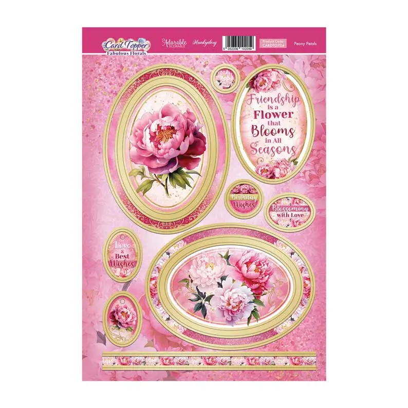 Peony Petals Card Topper Sheet 1