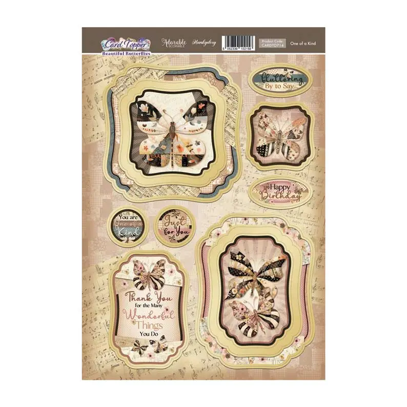 One Of A Kind Card Topper Sheet 1