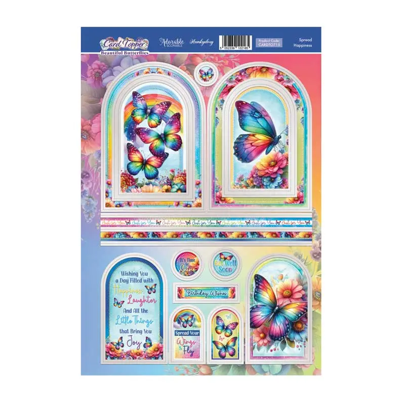 Spread Happiness Card Topper Sheet 1