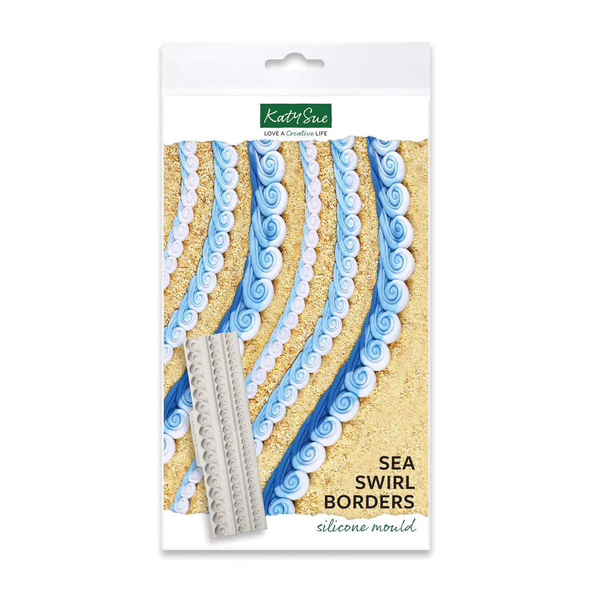 Sea Swirl Borders Silicone Mould 1