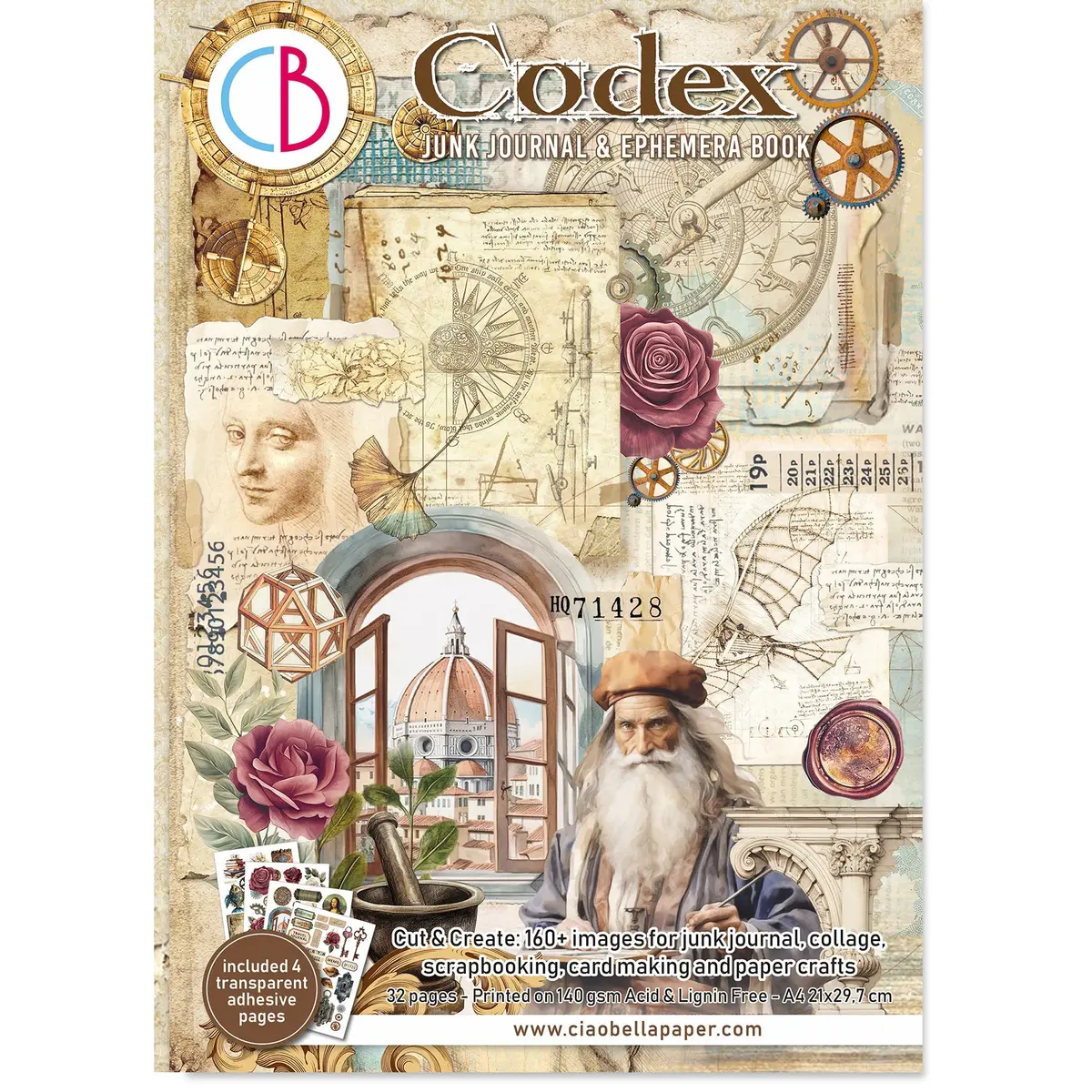 Codex Junk Journal & Ephemera Book A4 32/Pkg 1
