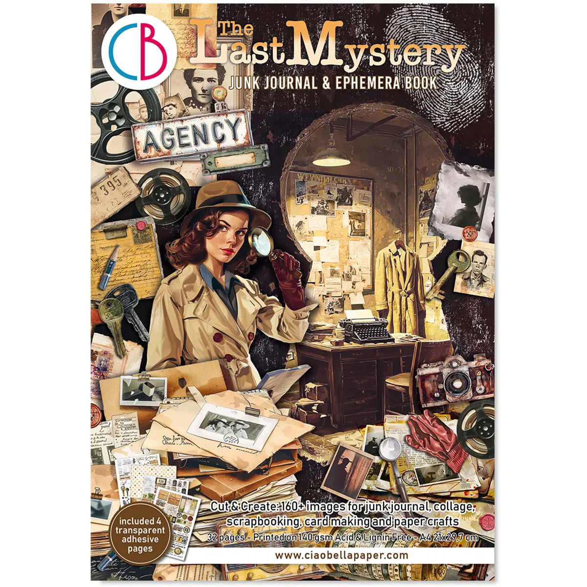 The Last Mystery Junk Journal & Ephemera Book A4 32/Pkg 1