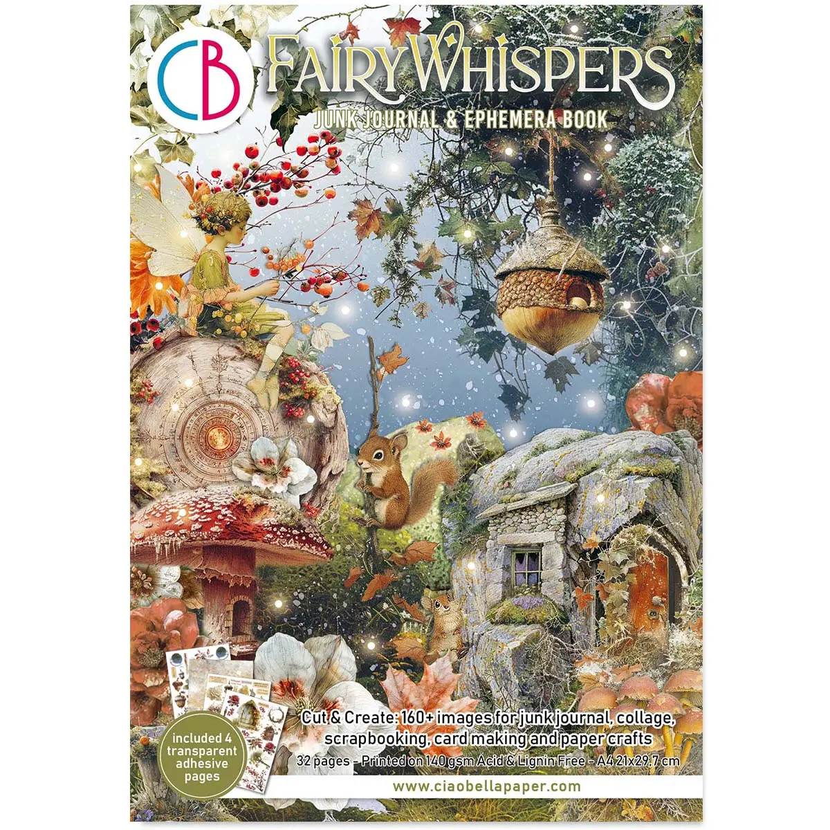 Fairy Whispers Junk Journal & Ephemera Book A4 32/Pkg 1