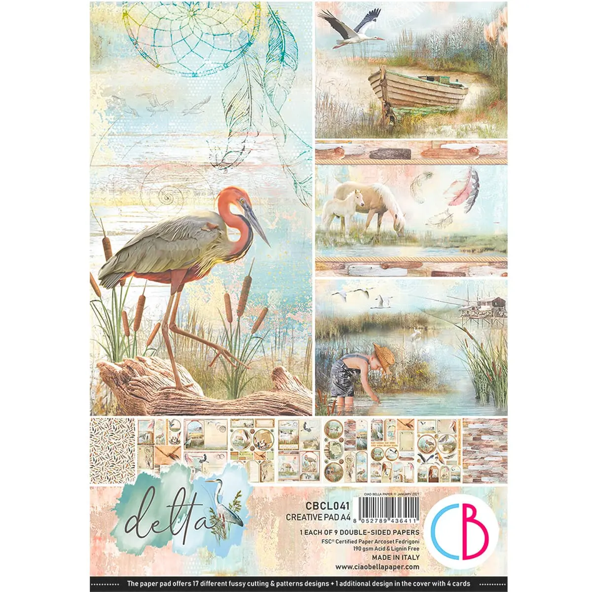 Ciao Bella Delta Creative Pad A4 9/Pkg 1