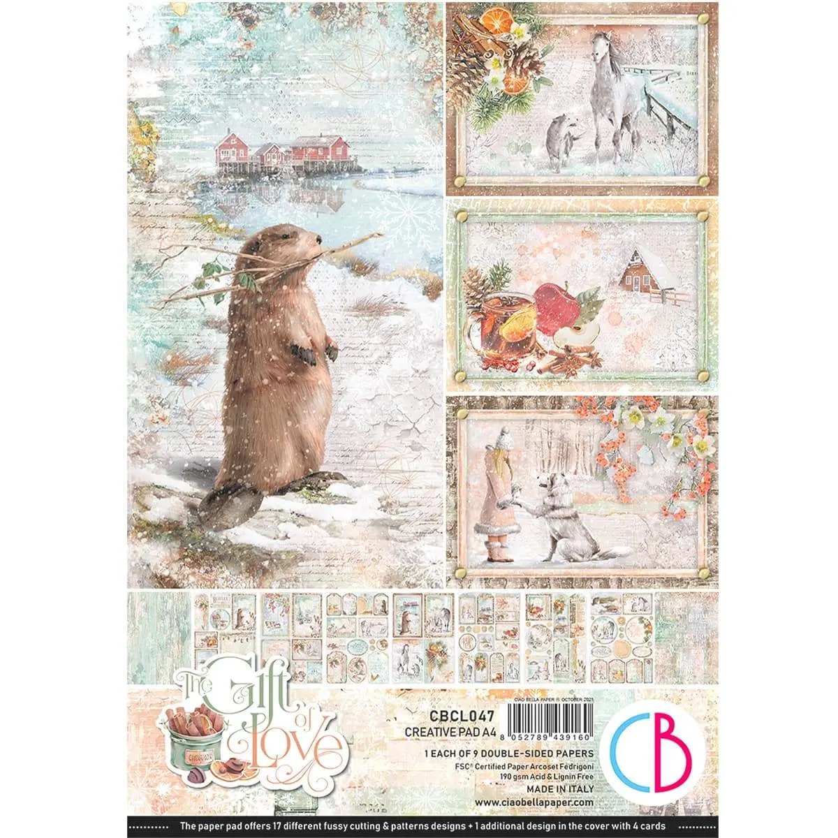 Ciao Bella The Gift Of Love Creative Pad A4 9/Pkg 1