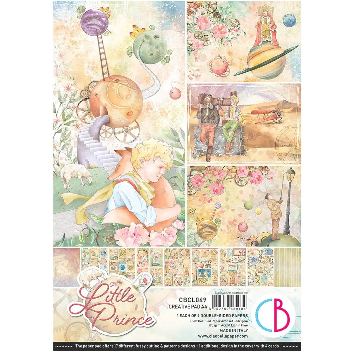Ciao Bella The Little Prince Creative Pad A4 9/Pkg 1
