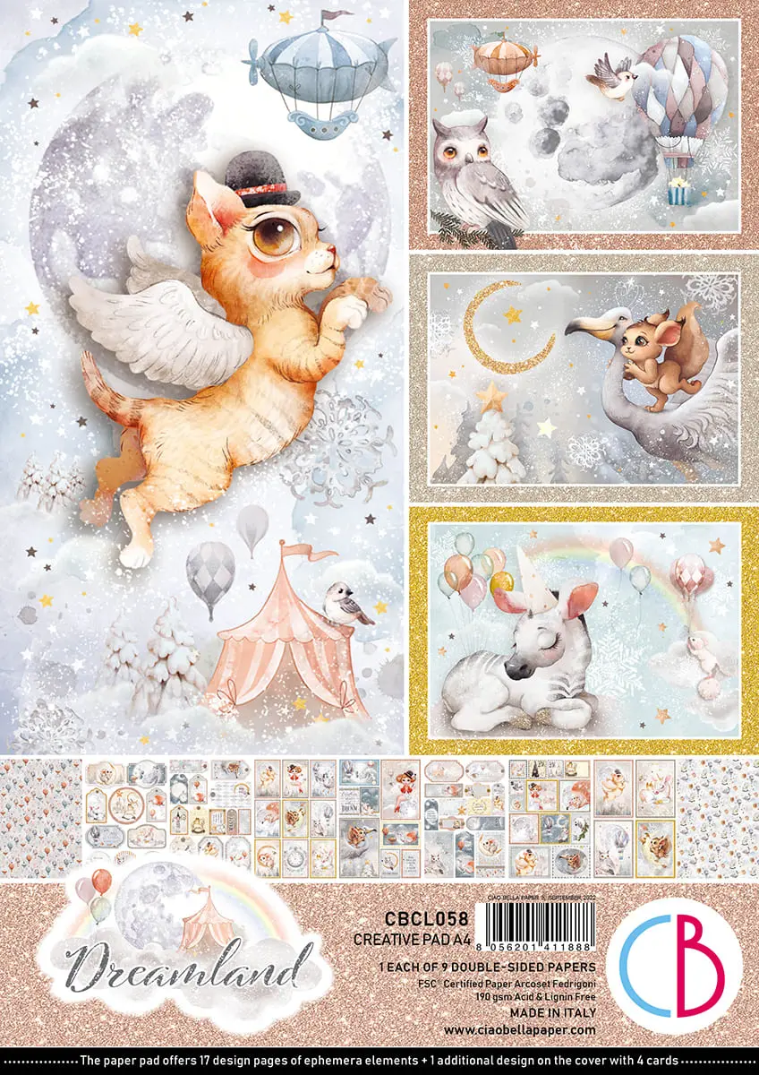 Dreamland Creative Pad A4 9/Pkg 1
