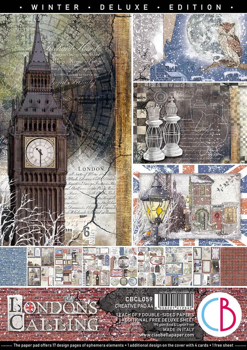 London's Calling Creative Pad A4 9/Pkg + 1 Free Deluxe Sheet 1