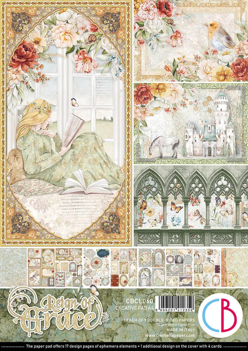 Reign Of Grace Creative Pad A4 9/Pkg 1
