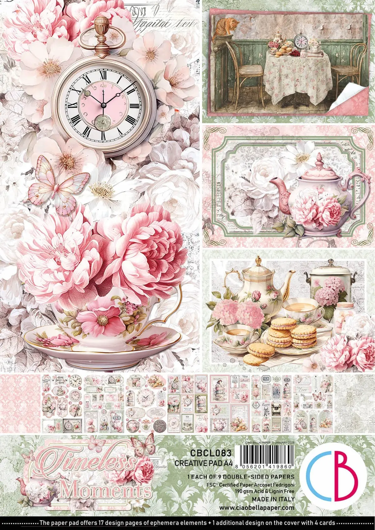 Timeless Moments  Creative Pad A4 9/Pkg 1