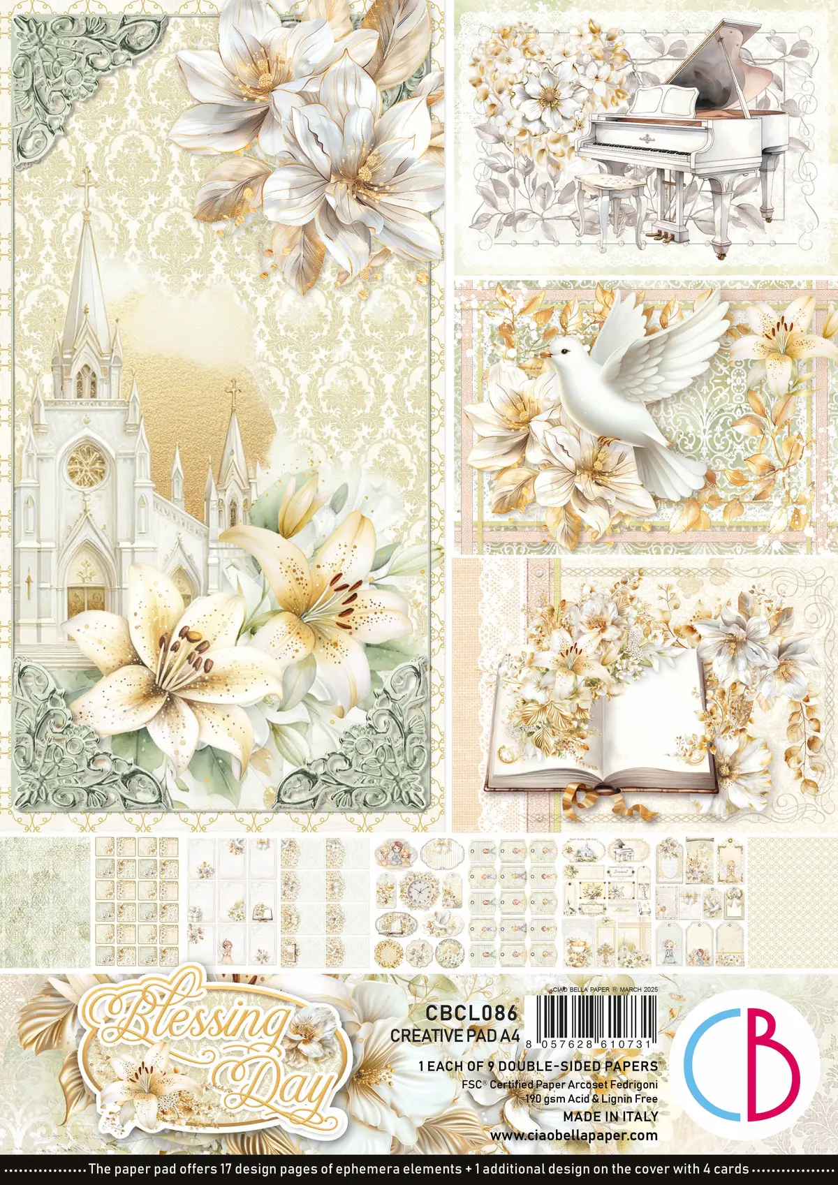 Blessing Day Creative Pad A4 9/Pkg 1