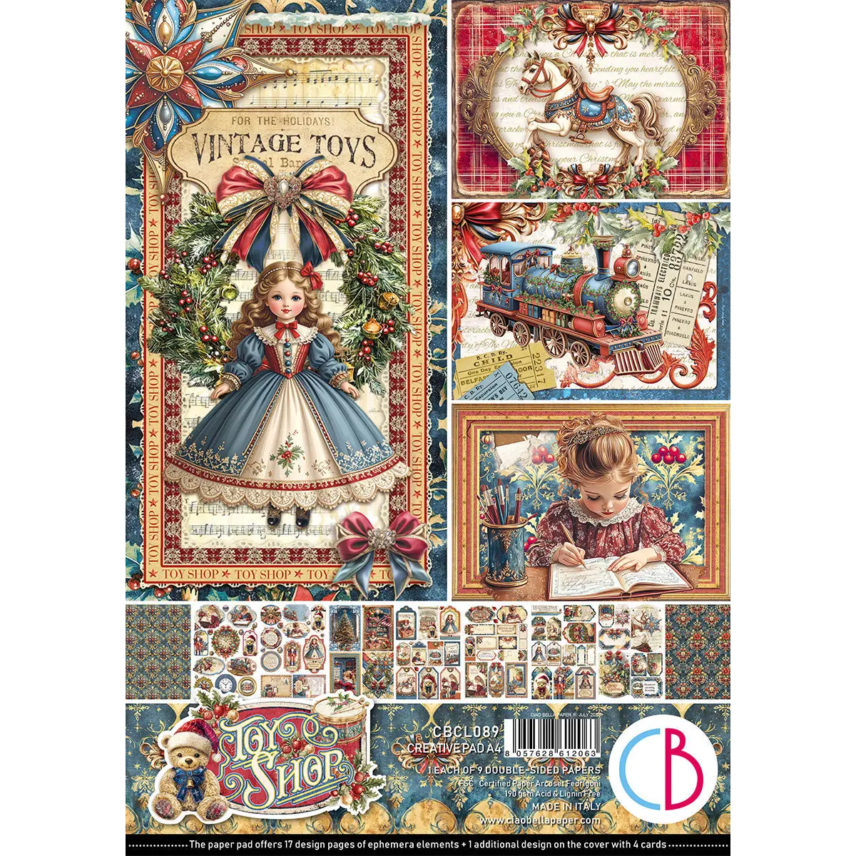 Toy Shop Creative Pad A4 9/Pkg 1