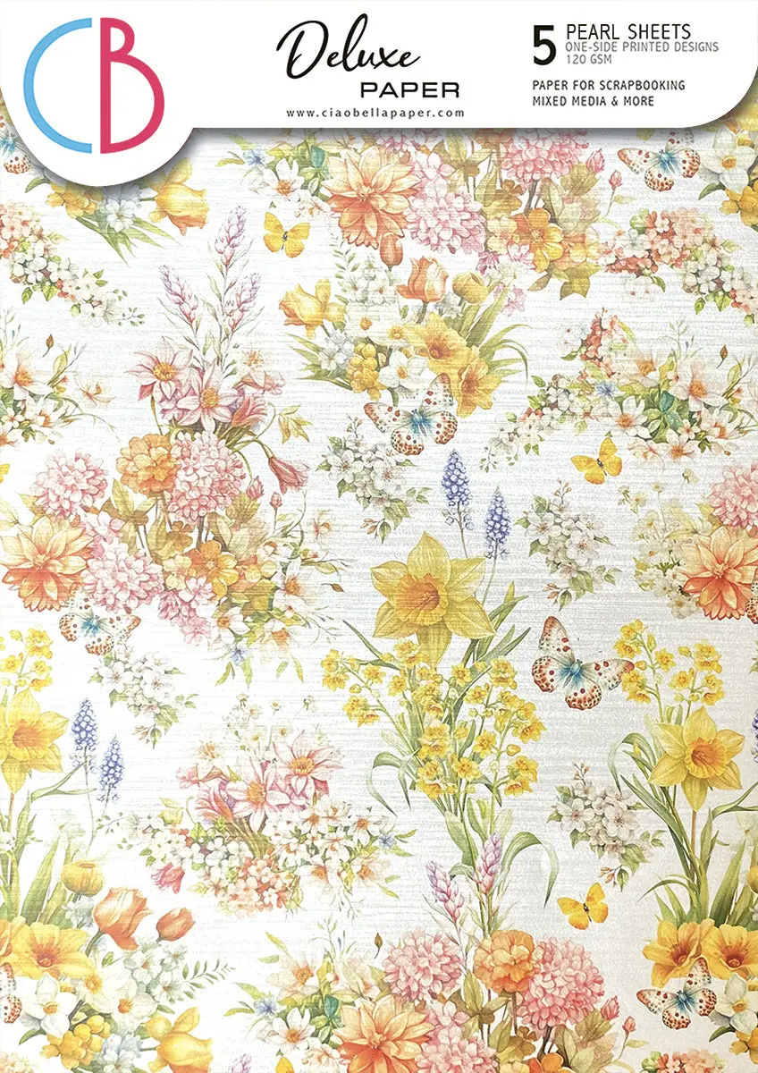 Deluxe Flower Shop Paper Pearl A4 5/Pkg 1