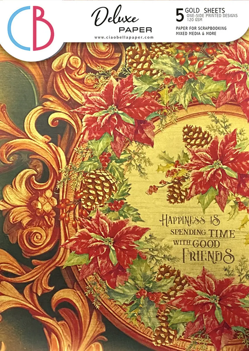 Deluxe The Nutcracker Paper Gold A4 5/Pkg 1