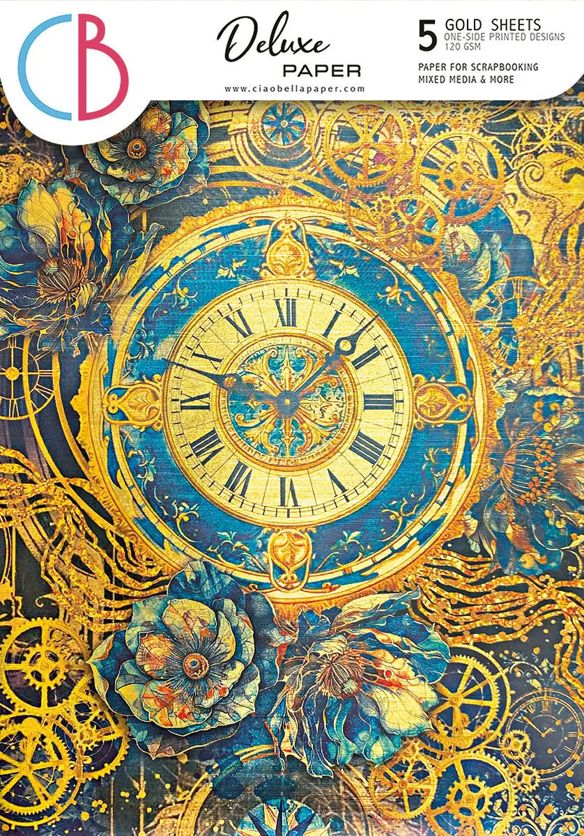 Deluxe Celestial Paper Gold A4 5/Pkg 1