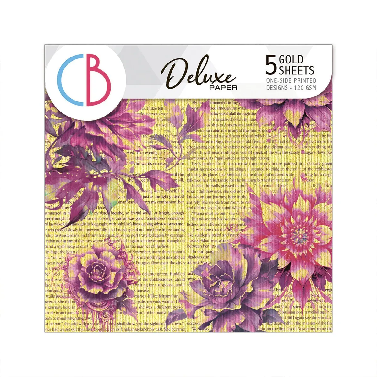 Deluxe Ethereal Paper Gold 6"X6" 5/Pkg 1