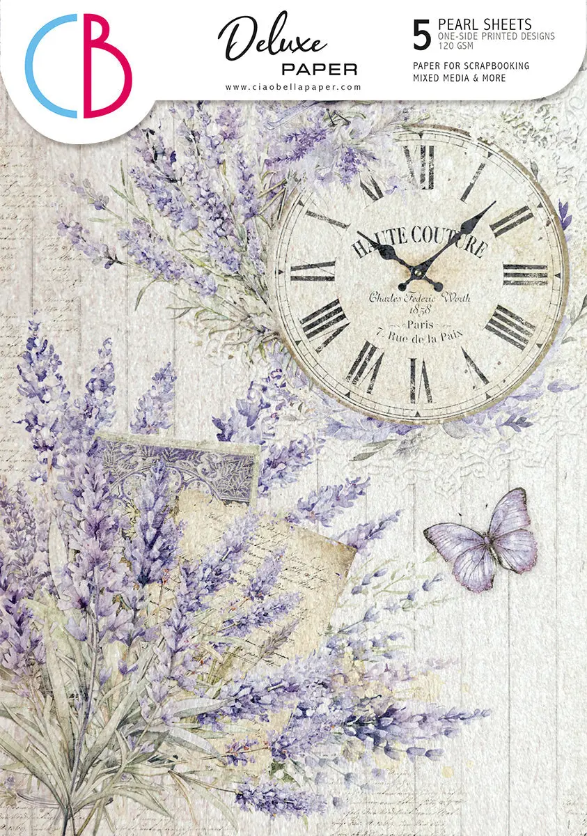 Deluxe Morning In Provence Paper Pearl  A4 5/Pkg 1