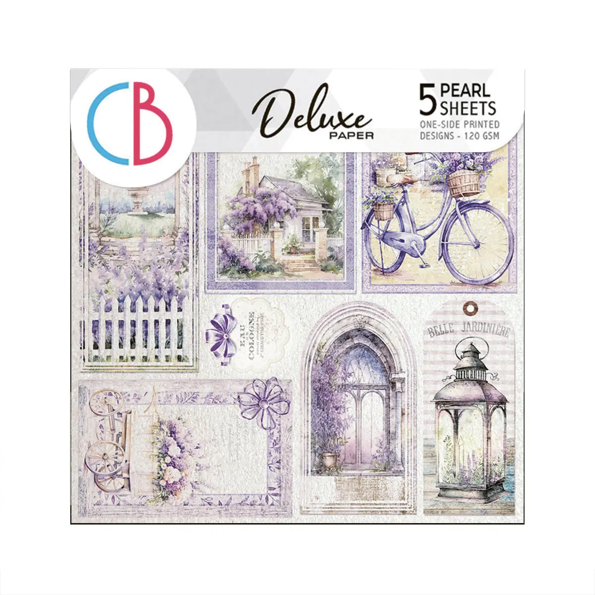 Deluxe Morning In Provence Paper Pearl 6"X6" 5/Pkg 1