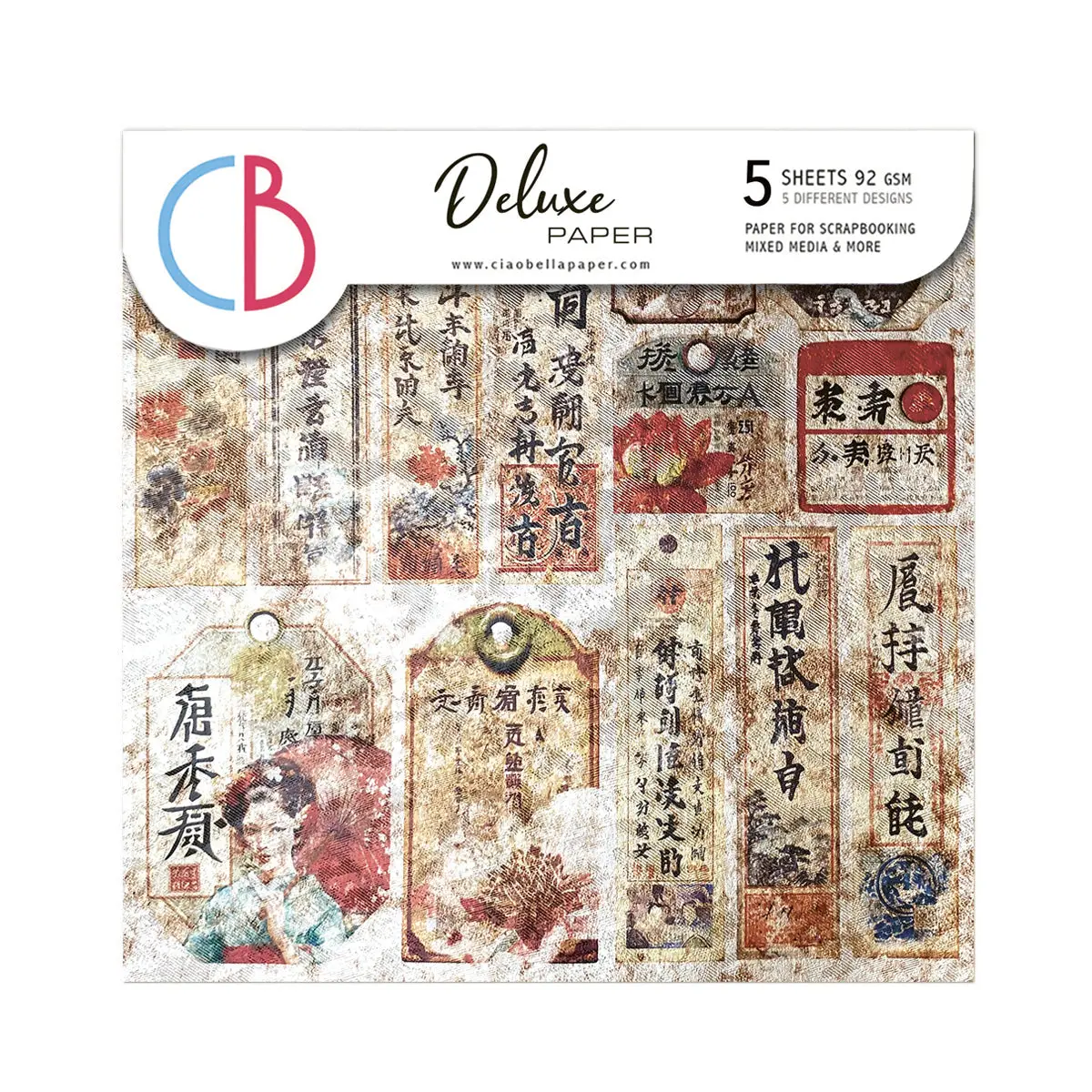 Deluxe Land Of The Rising Sun Paper Pearl 6"X6" 5/Pkg 1