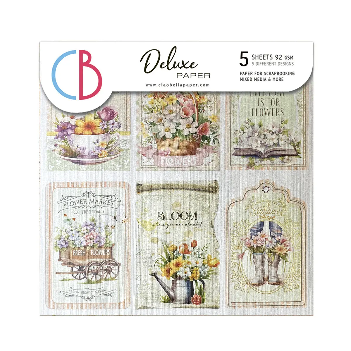 Deluxe Flower Shop Paper Pear 6"X6" 5/Pkg 1